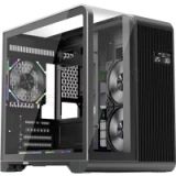 1stPlayer Boîtier Mini Tour Micro ATX RT5 RGB avec panneaux vitrés (Noir)