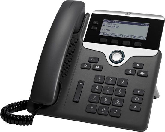 Cisco UP Phone 7821 - IP Phone - Black/Silver