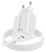 Mayaxess, adaptateur secteur 18W pour iPhone 12 + câble Lightning 1 mètre, blanc