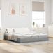 Maison Exclusive - Cadre de lit ottoman sans matelas gris clair 160x200 cm tissu