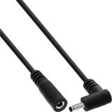 InLine 26901P electriciteitssnoer Zwart 1 m DC 3.5 x 1.35 mm