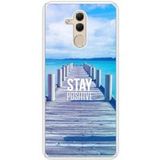 Huawei Bedrukt siliconen hoesje compatibel met Mate 20 Lite Stay positive