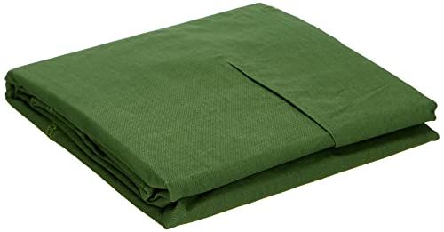 Douceur d'Intérieur 1642619 Pillowcase, Cotton, 63 x 63 cm, Pine Green