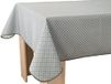 Le linge de Jules Tafelkleed, vuilafstotend, pauw grijs, rechthoekig, 150 x 350 cm, grijs, zwart, saffraan
