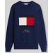 TOMMY HILFIGER Trui 'Gifting' navy / rood / wit