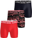 Björn Borg Heren Sports 3P Boxers Microfiber Basic Print Multi XL