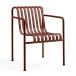HAY Chaise Palissade Dining avec accoudoirs Fer rouge