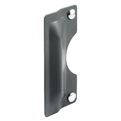 Prime-Line PRIME-LINE Defender Security U 9500 Latch Guard Plate Cover - Bescherm tegen geforceerde binnenkomst, eenvoudig te installeren op uit-swingende deuren - grijs geschilderd staal 3"x7"