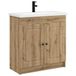 vidaXL - Badkamermeubel - Set - Artisanaal - eiken - 56 x 37,5 x 81 cm