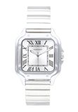 Radiant - Collectie Chris Him - Analoog polshorloge. Polshorloge voor heren., Wit, armband