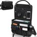 Markenlos Famanu – Autostoelorganizer voorstoel - 2-in-1 auto-organizer - aktetas voor heren - met aparte tas voor 15-17 inch laptoptas - achterbank-organizer voor kinderen - zwart