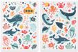 Merkloos / Sans marque Suits you well Stickers - Onderzeeer & Zeeleven Cartoonstyle - 2 Vellen - Scrapbook Hobby DIY Stickervel - 0,3-7,5cm - 128 Stuks