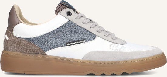 Floris van Bommel Sfm-10143 De Kupster Sneakers - Suède - Heren - Wit - Maat 40⅔
