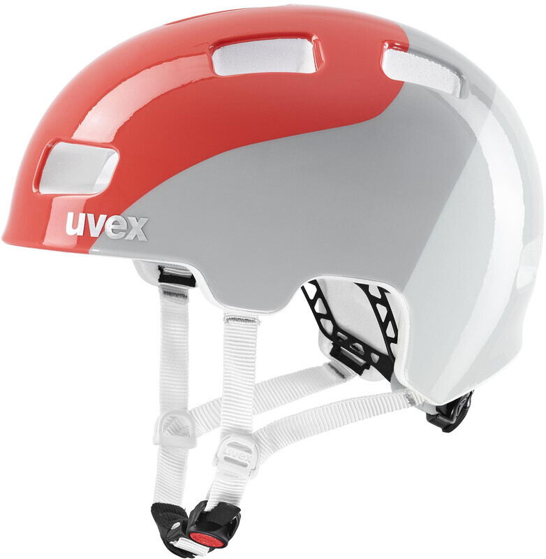UVEX HLMT 4 Helmet Kids, rood/grijs