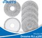 Dreame RLL43SE Dweilpads (6 Stuks, Plus.Parts® alternatief voor RMP8)
