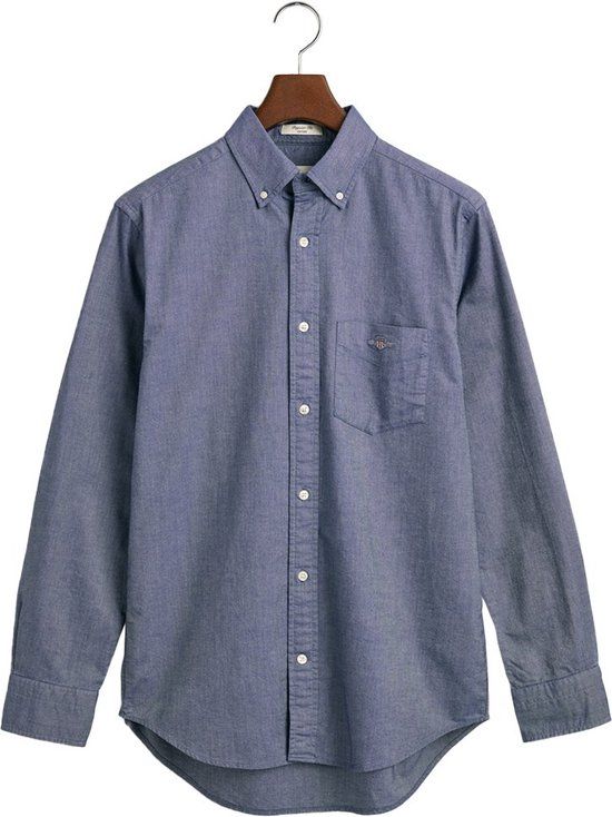 Gant Oxford regular fit overhemd blauw heren maat XL