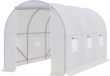 Outsunny Foliekas - 350 x 200 x 200 cm - Verzinkt stalen frame - UV-bestendig - Wit