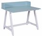 Bureau enfant réglable avec plateau, blanc/bleu, 80x60 cm