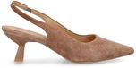 Manfield Dames Bruine Suède Slingbacks Maat 38