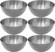 Secret de Gourmet - Slakommetjes/Schaaltjes - Set 6x - RVS - D19 cm