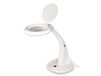 LOGILINK WZ0059 Vergrootglas Bureaulamp, 3 & 12 Dioptrieën, Wit