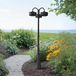 PRIOS Luminaire d'extérieur LED Thorus, noir, IP44, 204 cm, à 3 lampes