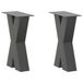 VidaXL Pieds de table basse 2 pièces forme X 50x43 cm anthracite métal