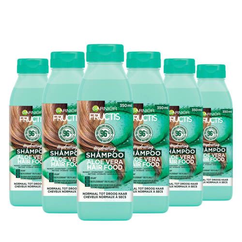 Garnier Fructis Hair Food Aloe Vera shampoo - 6 x 350 ml - Voordeelverpakking
