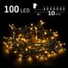 Emos Kerstverlichting buiten - 10 meter 100 LED - Warm Wit - Lichtsnoer - IP44 - Timer
