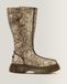 Dr. Martens Buzz Hi Leren Laarzen Met Slangenprint En Rits in Crème, Taille: 36