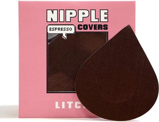 Litchy Nipple Covers - Espresso - 5 paar