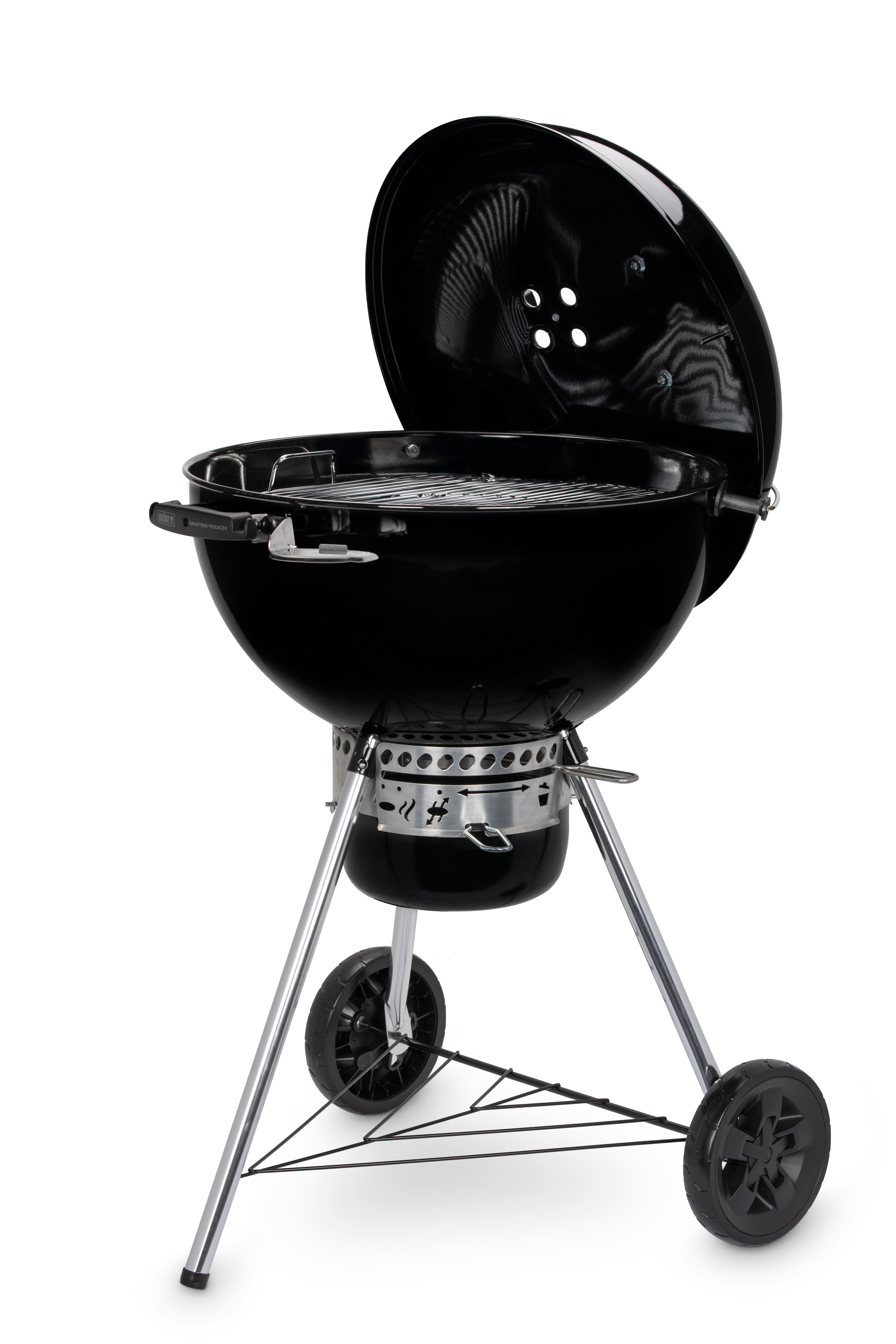 Weber GBS E-5750 Houtskool Grill - Zwart/Zilver - Verrijdbaar