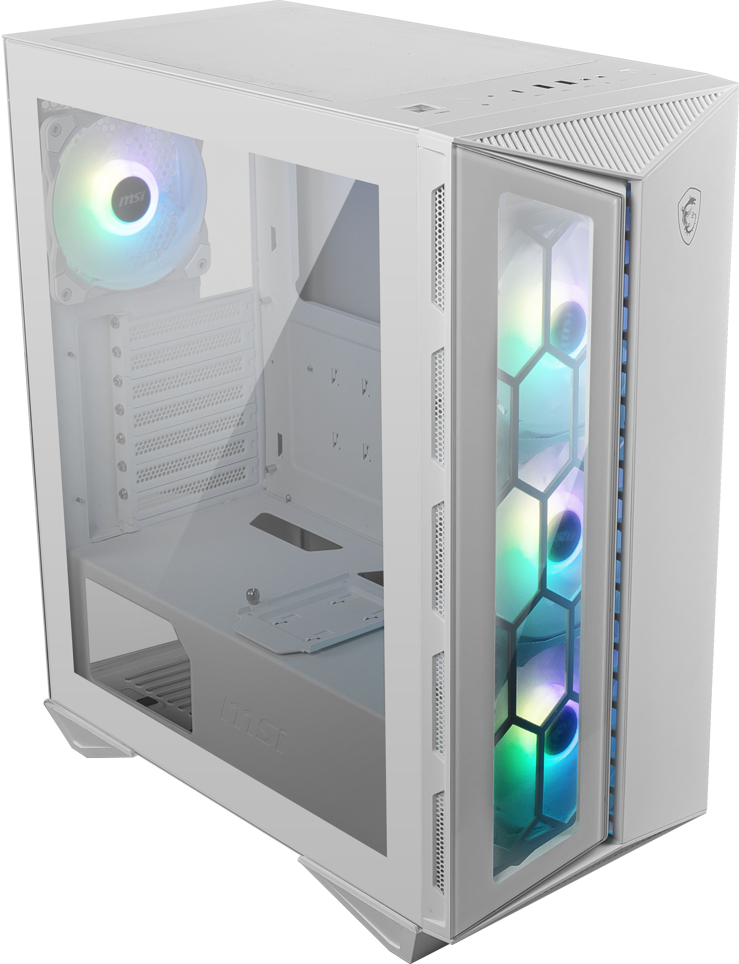 MSI MPG GUNGNIR 110R WHITE - Midi Tower PC Case - White - ATX, Micro ATX, Mini-ITX - Gaming
