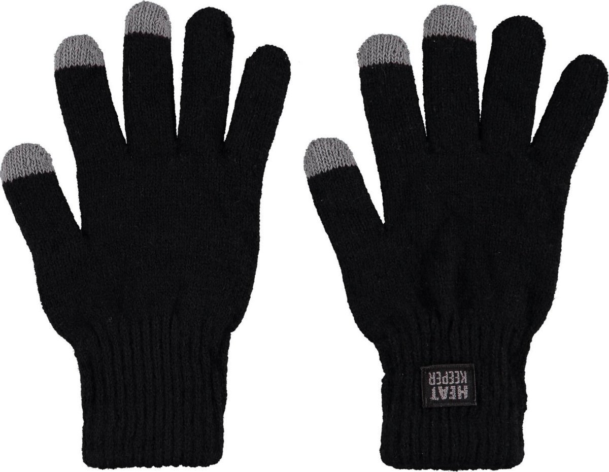 HEAT KEEPER Thermo heren handschoenen met i-touch zwart - L/XL