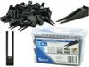 GEKO Tegel nivelleersysteem - Wiggen en clips - 1.5 mm voegbreedte - Zwart - 50 wiggen en 125 clips