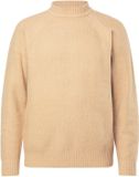JP 1880 - Heren - Trui structuurbreisel lange raglanmouwen - Kurk bruin - Maat XXL
