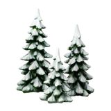 Department 56 Accessoires voor Dorpen Winter Dennen Accessoire Beeldje, Groen