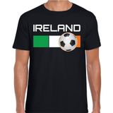 Bellatio Decorations Ireland Ierland Voetbal Landen T-shirt Zwart Heren L