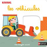 Les Nathan Mon imagier animé Kididoc - les véhicules - nouvelle édition - Dès 1 an