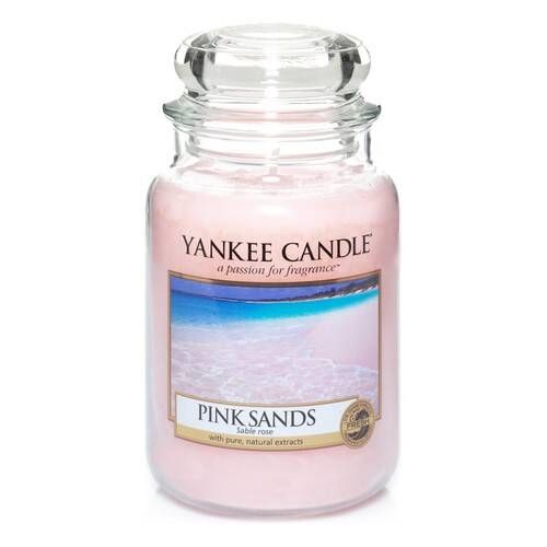 Yankee Candle Pink Sands Large Jar Candle - Round - Pink - 168mm