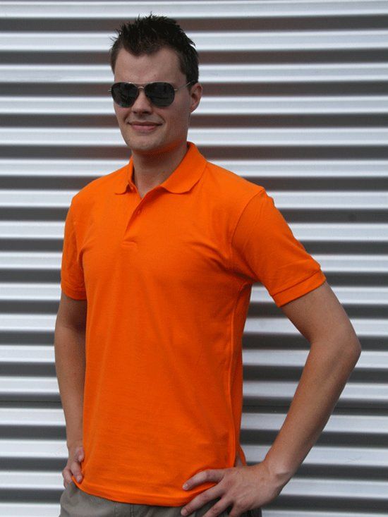 Fruit of the Loom Oranje poloshirt 100% katoen Xl