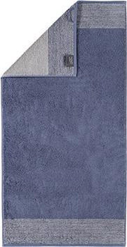 Cawo Two-Tone Badhanddoek Nachtblau 80x150