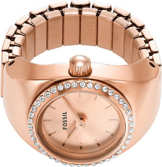 Fossil ES5320 - Dames horloge - 15 mm - Rosékleurig