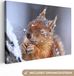 OneMillionCanvasses Canvas schilderij - Eekhoorn in de winter - 90x60 cm