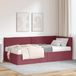 Maison Exclusive - Lit d'angle avec matelas, 2 pièces, bordeaux, 90 x 190 cm, velours