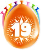 PaperDreams Happy Party Ballonnen 19 jaar (8 stuks)