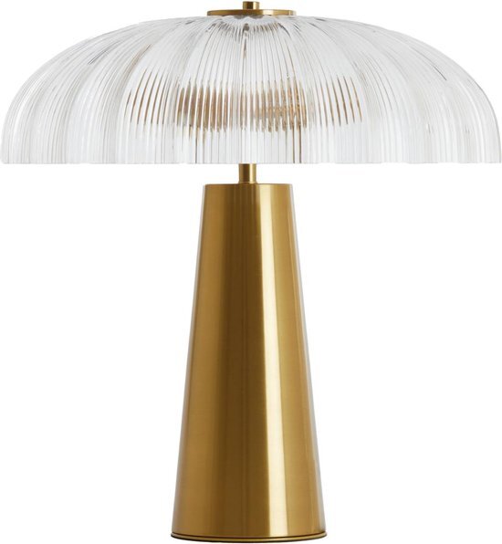 Light & Living Tafellamp Fungo - Helder/Goud - Ø50cm - 2L - Modern