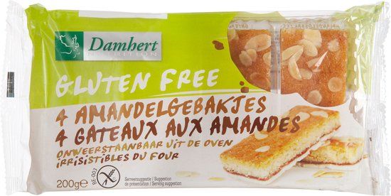 Damhert Amandelgebak Glutenvrij 200 gr