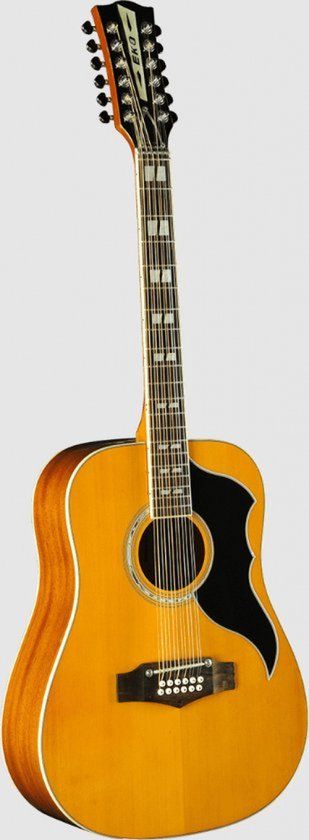 EKO Ranger-EQ-VR12 12-string Semi-akoestische gitaar - Reissue Naturel