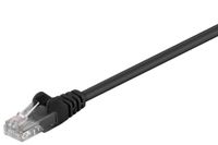 Goobay 68645 CAT 5e verbindingskabel, U/UTP, zwart, 10 m kabellengte